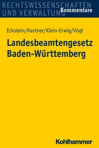 Landesbeamtengesetz Baden-Württemberg_cover