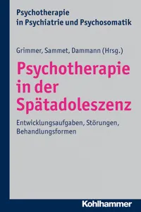 Psychotherapie in der Spätadoleszenz_cover