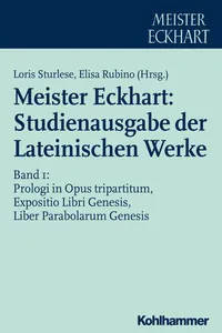 Meister Eckhart: Studienausgabe der Lateinischen Werke_cover