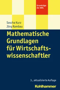Mathematische Grundlagen für Wirtschaftswissenschaftler_cover