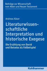 Literaturwissenschaftliche Interpretation und historische Exegese_cover