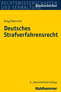 Deutsches Strafverfahrensrecht_cover