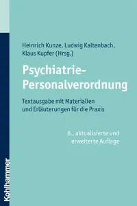 Psychiatrie-Personalverordnung_cover