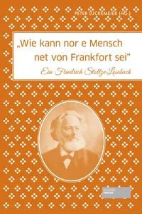 Wie kann nor e Mensch net von Frankfort sei_cover