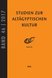 Studien zur Altägyptischen Kultur Bd. 46_cover