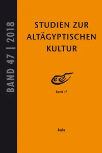 Studien zur Altägyptischen Kultur Bd. 47_cover