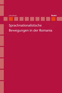 Sprachnationalistische Bewegungen in der Romania_cover