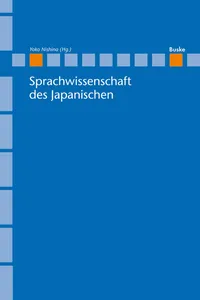 Sprachwissenschaft des Japanischen_cover