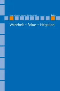 Wahrheit – Fokus – Negation_cover