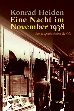 Eine Nacht im November 1938