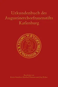 Urkundenbuch des Augustinerchorfrauenstifts Katlenburg_cover