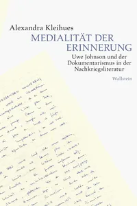 Medialität der Erinnerung_cover