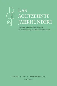 Das achtzehnte Jahrhundert 36/1_cover