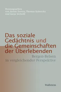 Das soziale Gedächtnis und die Gemeinschaften der Überlebenden_cover