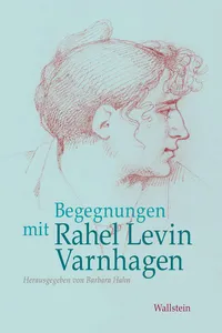 Begegnungen mit Rahel Levin Varnhagen_cover
