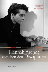 Hannah Arendt zwischen den Disziplinen_cover