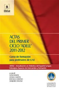 Actas del primer ciclo ADELE 2011-2012_cover