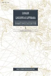 L'Analisi Linguistica e Letteraria 2015-1_cover