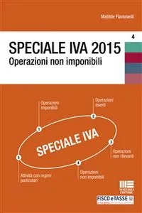 Speciale IVA 2015. Operazioni non imponibili_cover