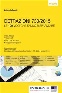 Detrazioni 730/2015 - Le 100 voci che fanno risparmiare_cover