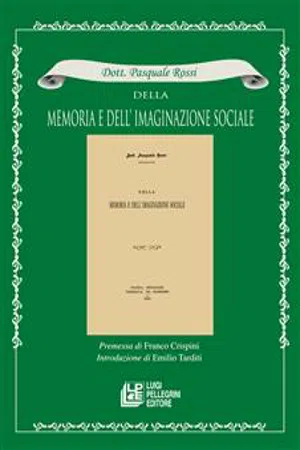 Della Memoria e dell'imaginazione sociale