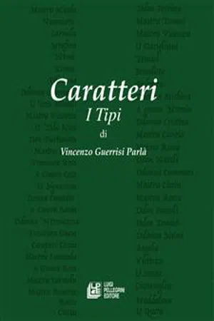 Caratteri. I Tipi