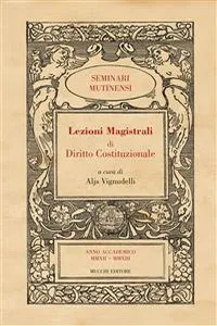 Lezioni Magistrali di Diritto Costituzionale III_cover