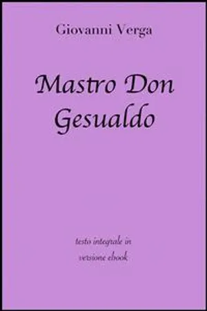 Mastro Don Gesualdo di Giovanni Verga in ebook