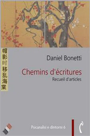 Chemins d'écritures. Recueil d'articles de Daniel Bonetti