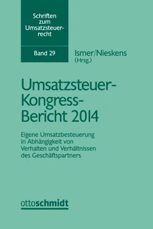 Umsatzsteuer-Kongress-Bericht 2014