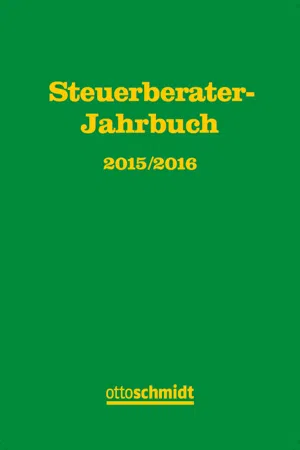 Steuerberater-Jahrbuch 2015/2016