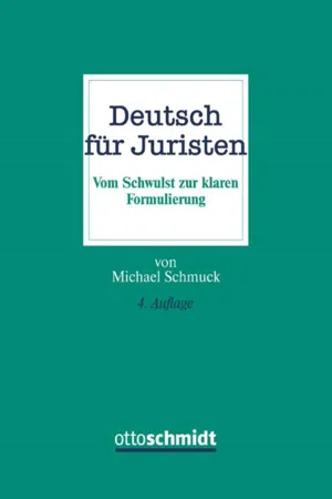 Deutsch für Juristen