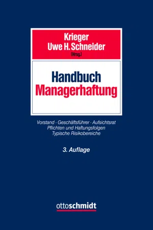 Handbuch Managerhaftung