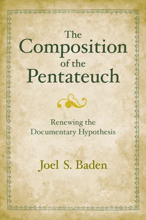 The Composition of the Pentateuch