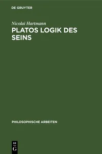 Platos Logik des Seins_cover