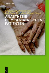 Anästhesie beim geriatrischen Patienten_cover