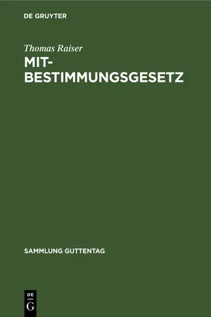 Mitbestimmungsgesetz