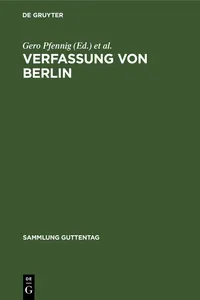 Verfassung von Berlin_cover