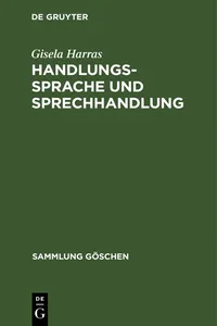 Handlungssprache und Sprechhandlung_cover