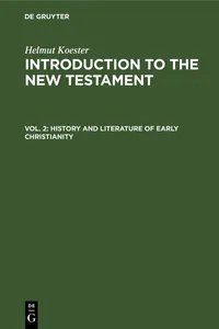 History and Literature of Early Christianity_cover