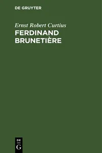 Ferdinand Brunetière_cover