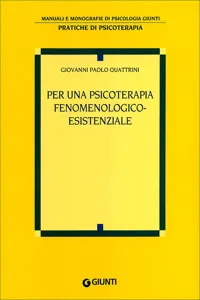 Per una psicoterapia fenomenologico-esistenziale_cover