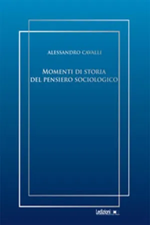 Momenti di storia del pensiero sociologico