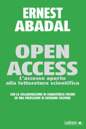 Open Access : L'accesso aperto alla letteratura scientifica