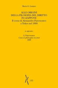 Alle origini della filosofia del diritto in Giappone_cover