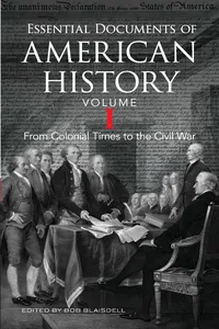 Essential Documents of American History, Volume I_cover