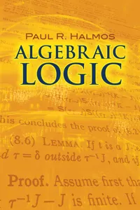 Algebraic Logic_cover