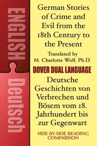 German Stories of Crime and Evil from the 18th Century to the Present / Deutsche Geschichten von Verbrechen und Bösem vom 18. Jahrhundert bis zur Gegenwart_cover