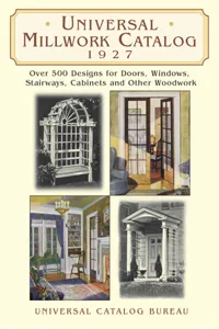 Universal Millwork Catalog, 1927_cover