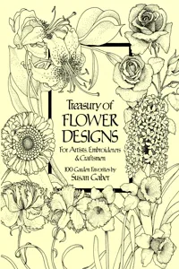 Treasury of Flower Designs for Artists, Embroiderers and Craftsmen_cover